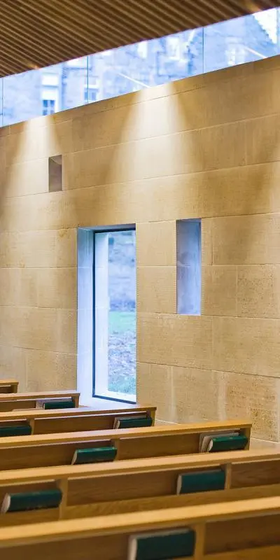Chapel of SATG_Chapel_north_wall Chapel of Saint Albert the Great | Simpson & Brown Architects, Edinburgh